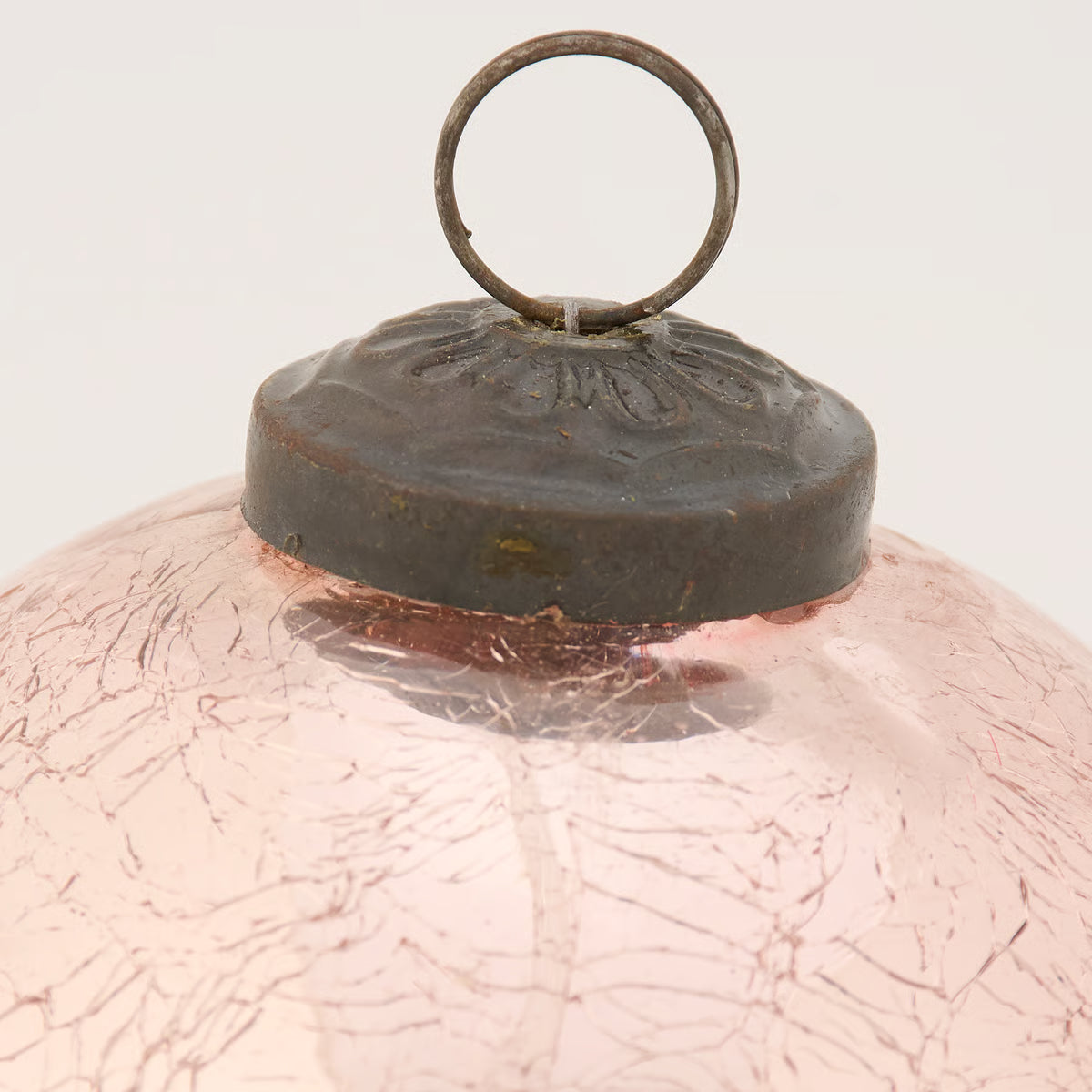 Pink Ball Glass Ornament