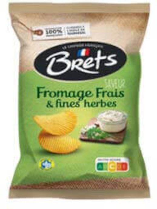 Brets Potato chips fromage frais et fines herbes