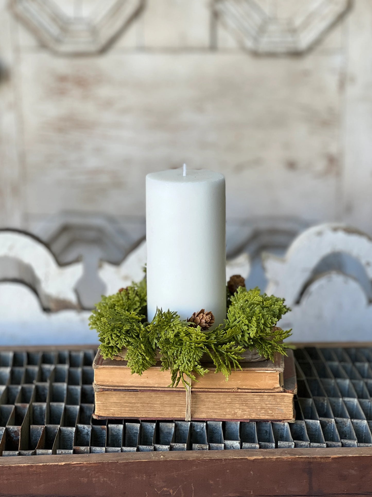 leyland cypress candle ring
