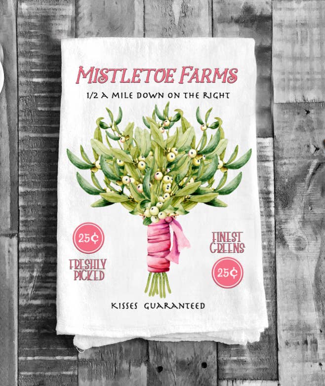 Mistletoe Farms Christmas Cotton Tea Towels Kitchen