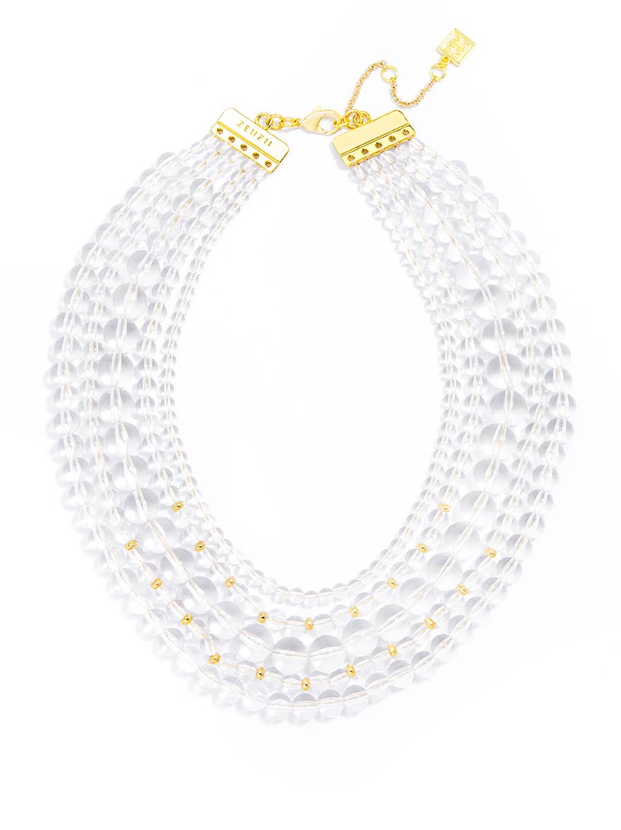 5 Strand Pearl Necklace: Pearl