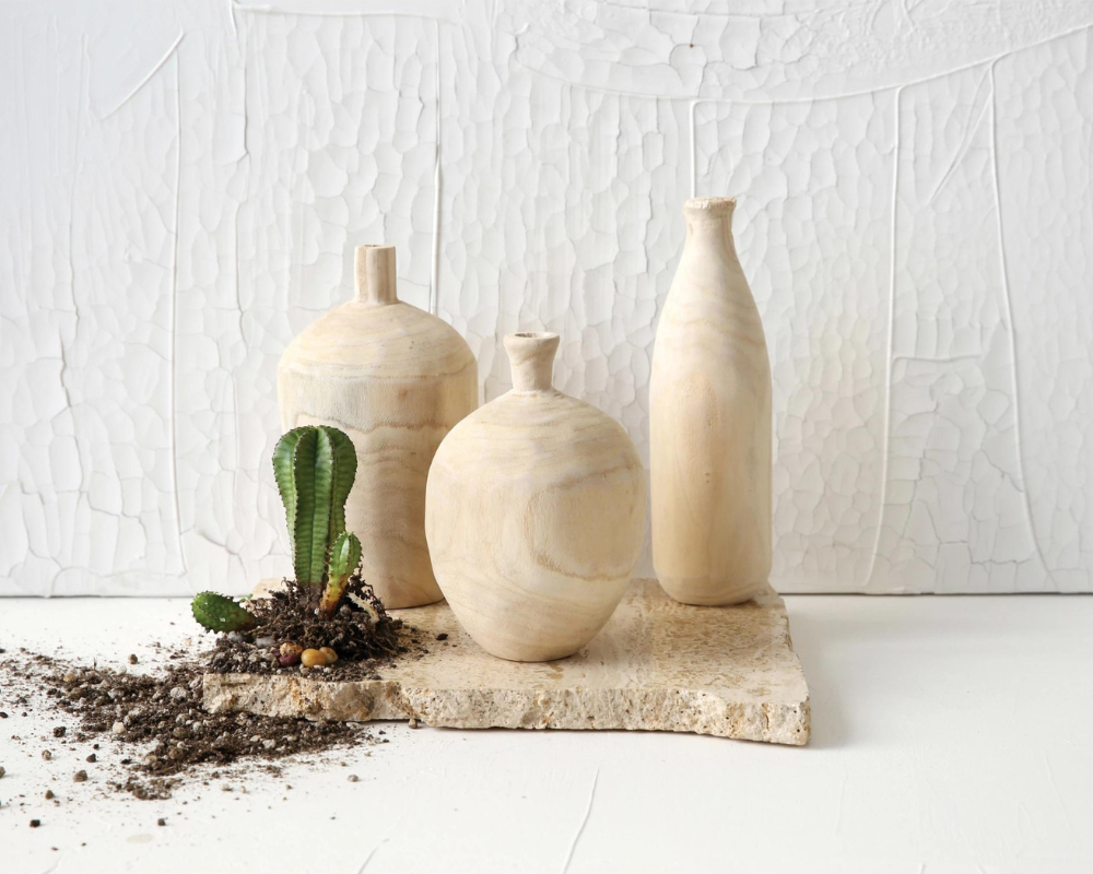 Wooden Vase