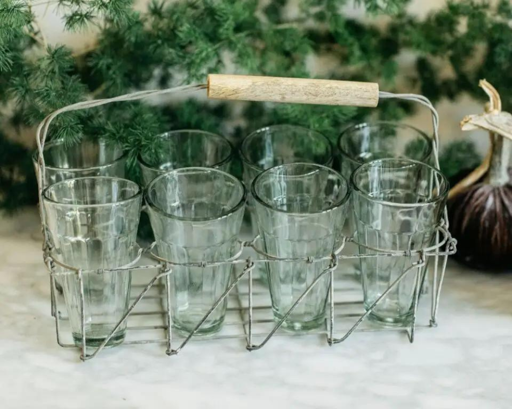 Caddy w/ 8 Glasses