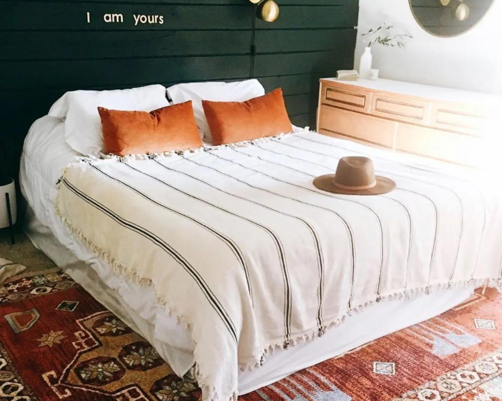 Ecru & Stripe Blanket