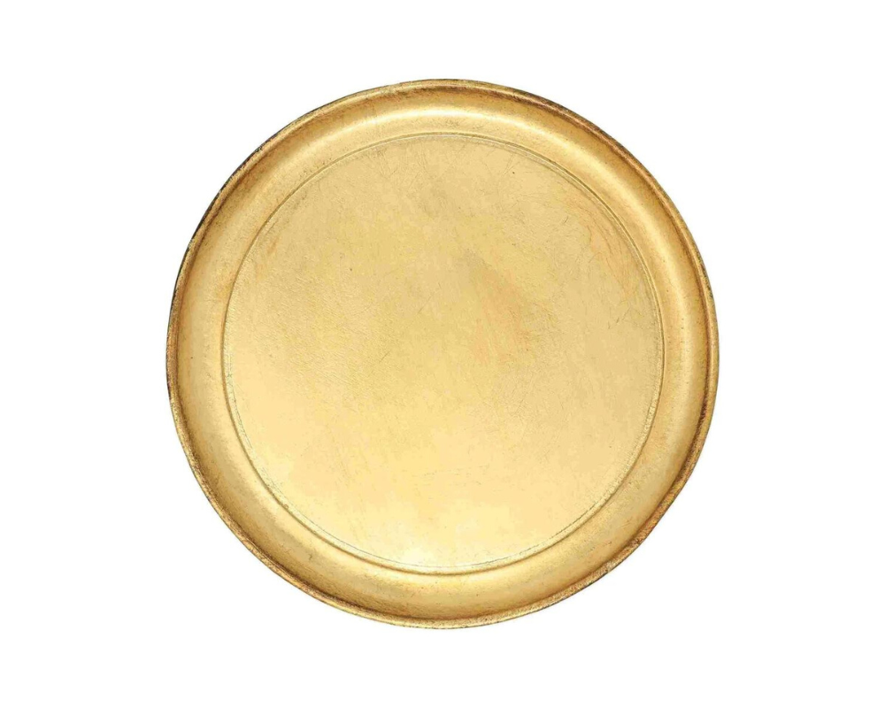 Gold Wooden Tray