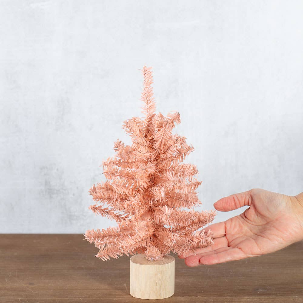 12" Designer Pink Artificial Canadian Pine Tree