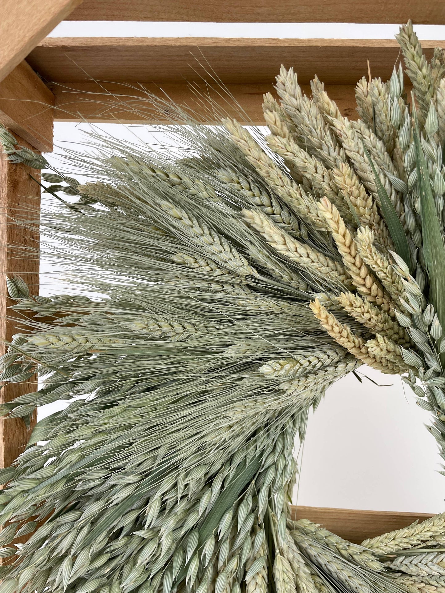 Green Grains Clustered Wreath