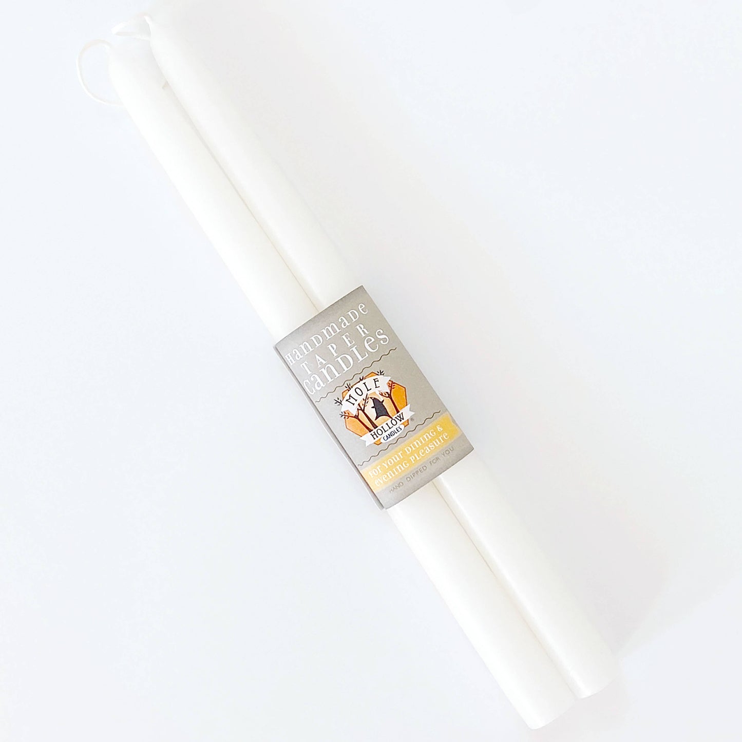 10" Hand Dipped Unscented Taper Candles - 39 Colors USA Made: Mauve