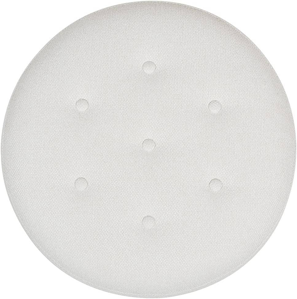 Purple Floral: 24" Round Upholstered Accent Ottoman