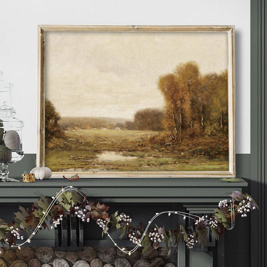 Autumn Meadow in October Art Print: 11x14