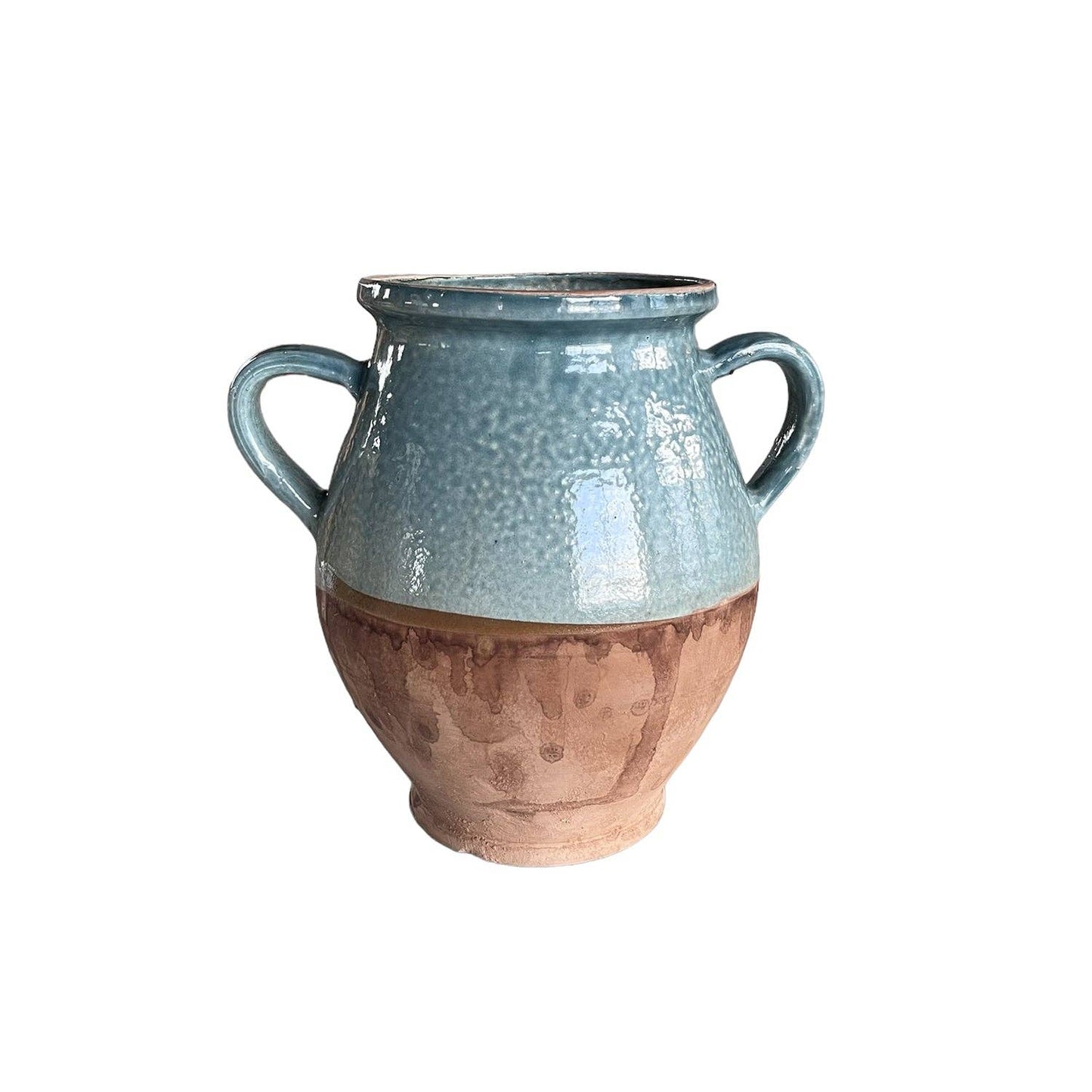 Light Blue-Cottage Crafted 2-Handle Jug: