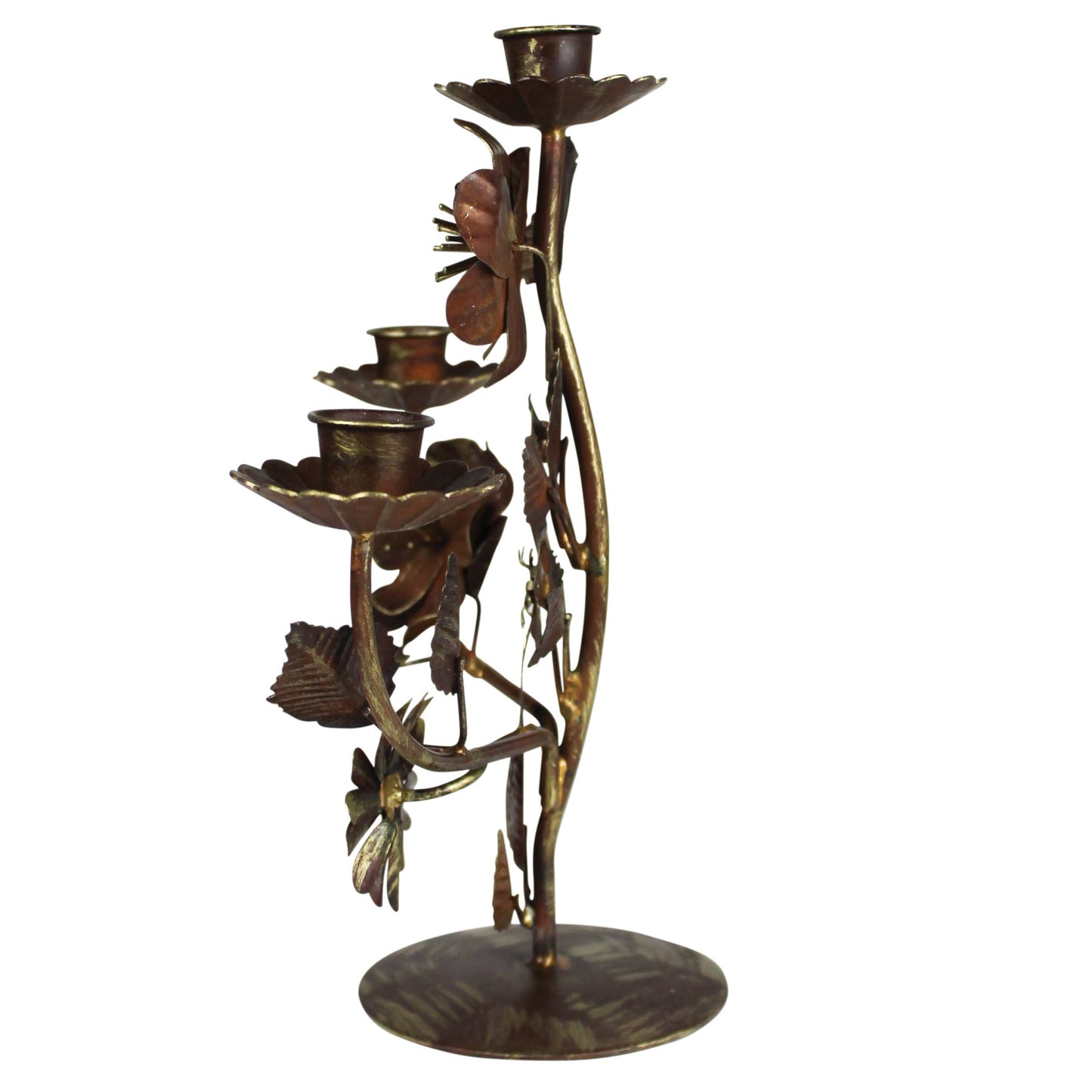 Barranca Floral Candelabra, Metal