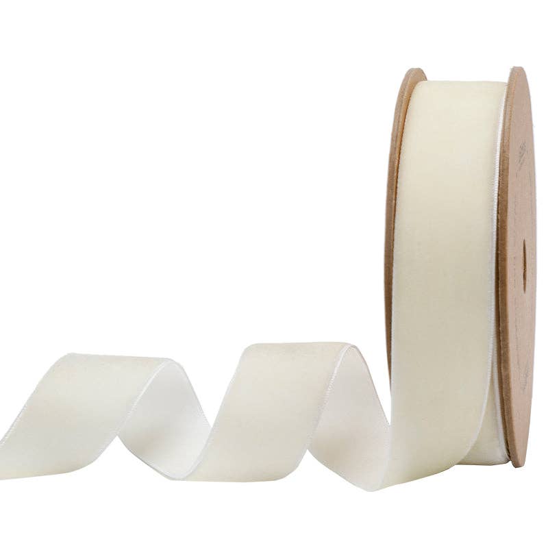 16 Colors | 1" Velvet Ribbon | 10 Yard Roll