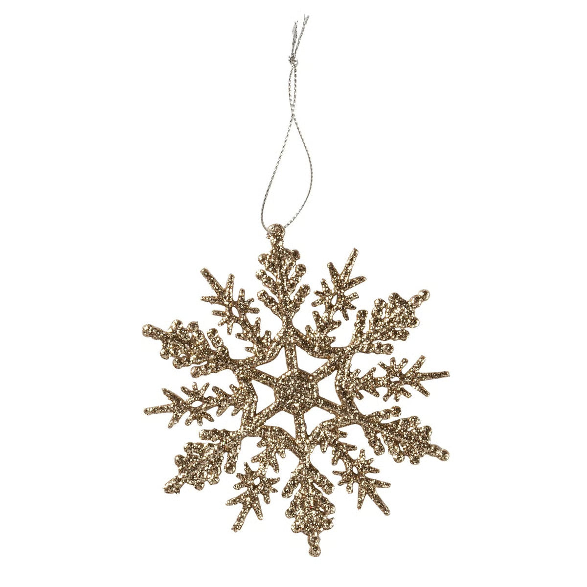 Snow Crystal Glitter Ornament