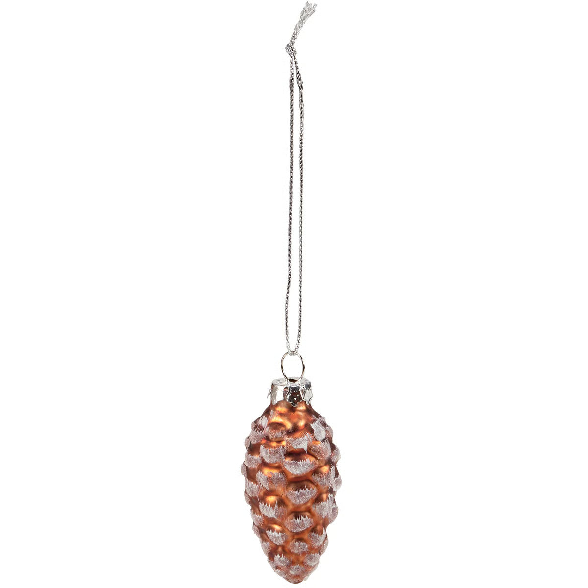 Glass Pinecone Ornaments