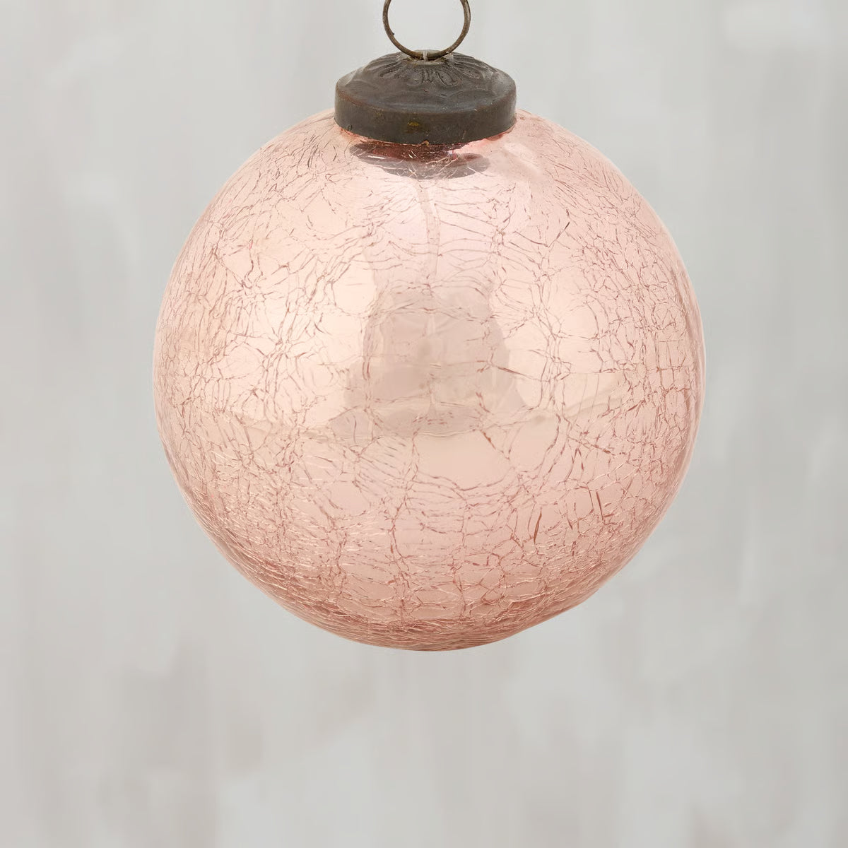 Pink Ball Glass Ornament