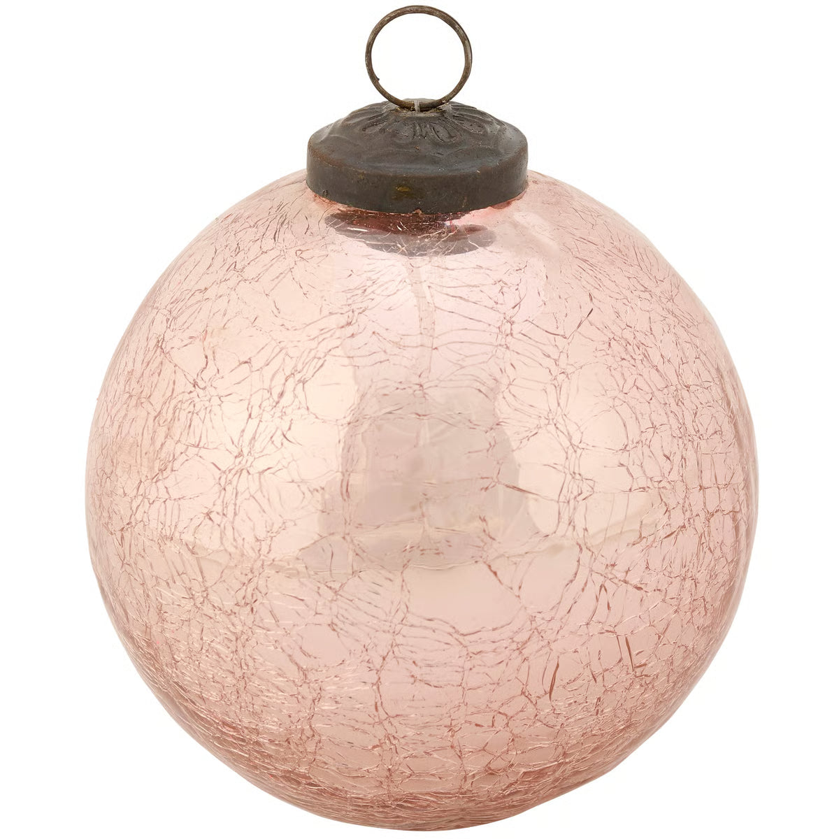 Pink Ball Glass Ornament
