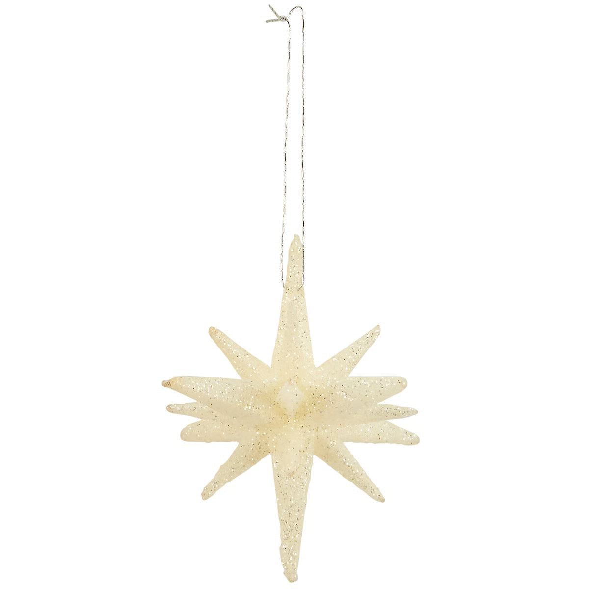 White Starburst Ornament