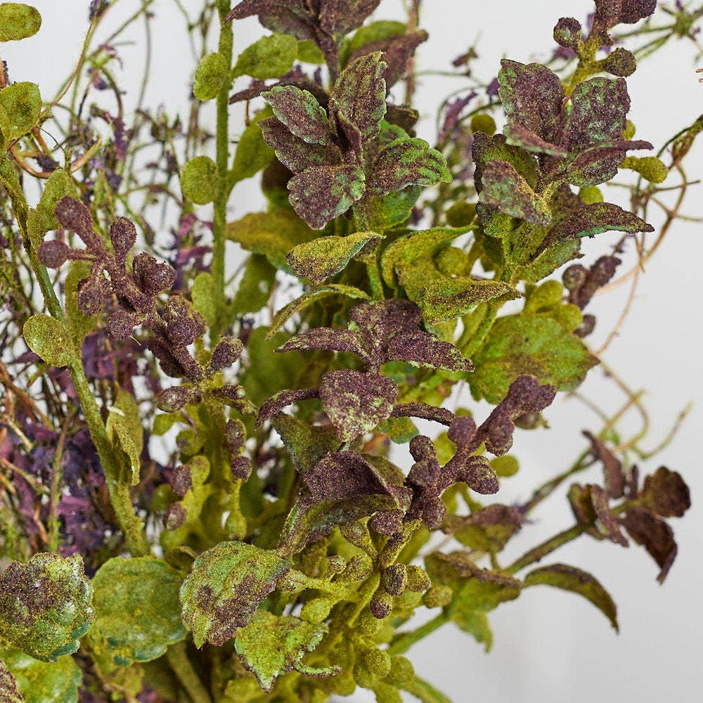 16" Artificial Mossy Twig and Leaf Spray (Set of 12)