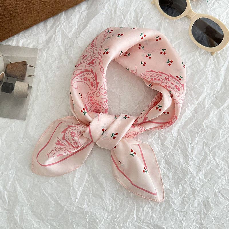 Neck Tie Square Scarf _AL-931148: Orange