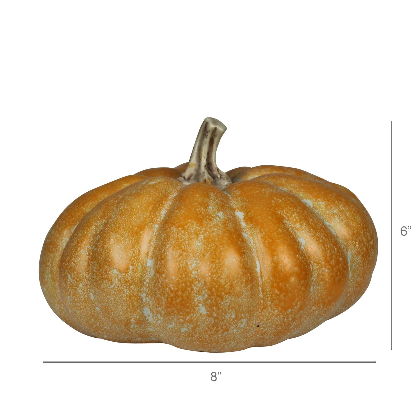 Pumpkin, Ceramic, Orange - Lrg