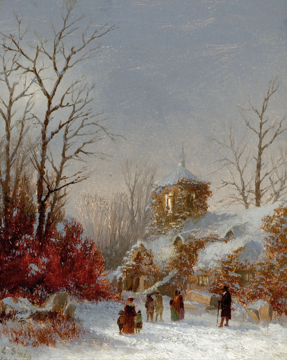 Christmas Service Antique Art Print