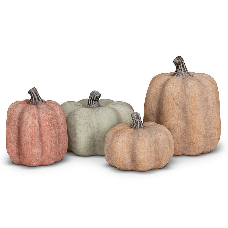 Squat Pumpkin: Light Orange / Small