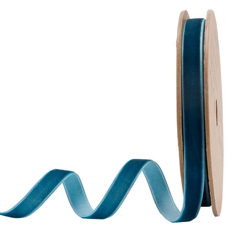 16 Colors | 3/8" Velvet Ribbon | 10 Yard Roll