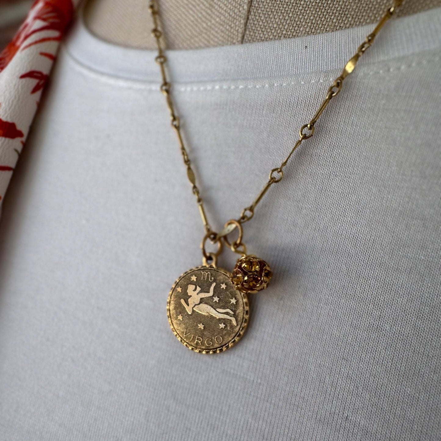 Zodiac Necklace with Gemstone Bead - Choice of Gemstone: Sapphire / Capricorn