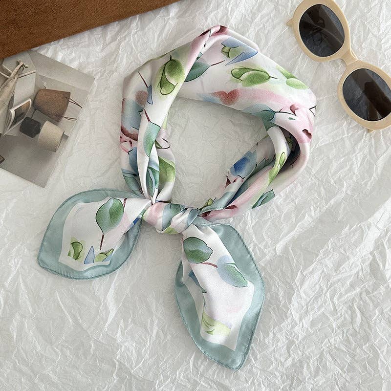 Neck Tie Square Scarf _AL-931148: Orange