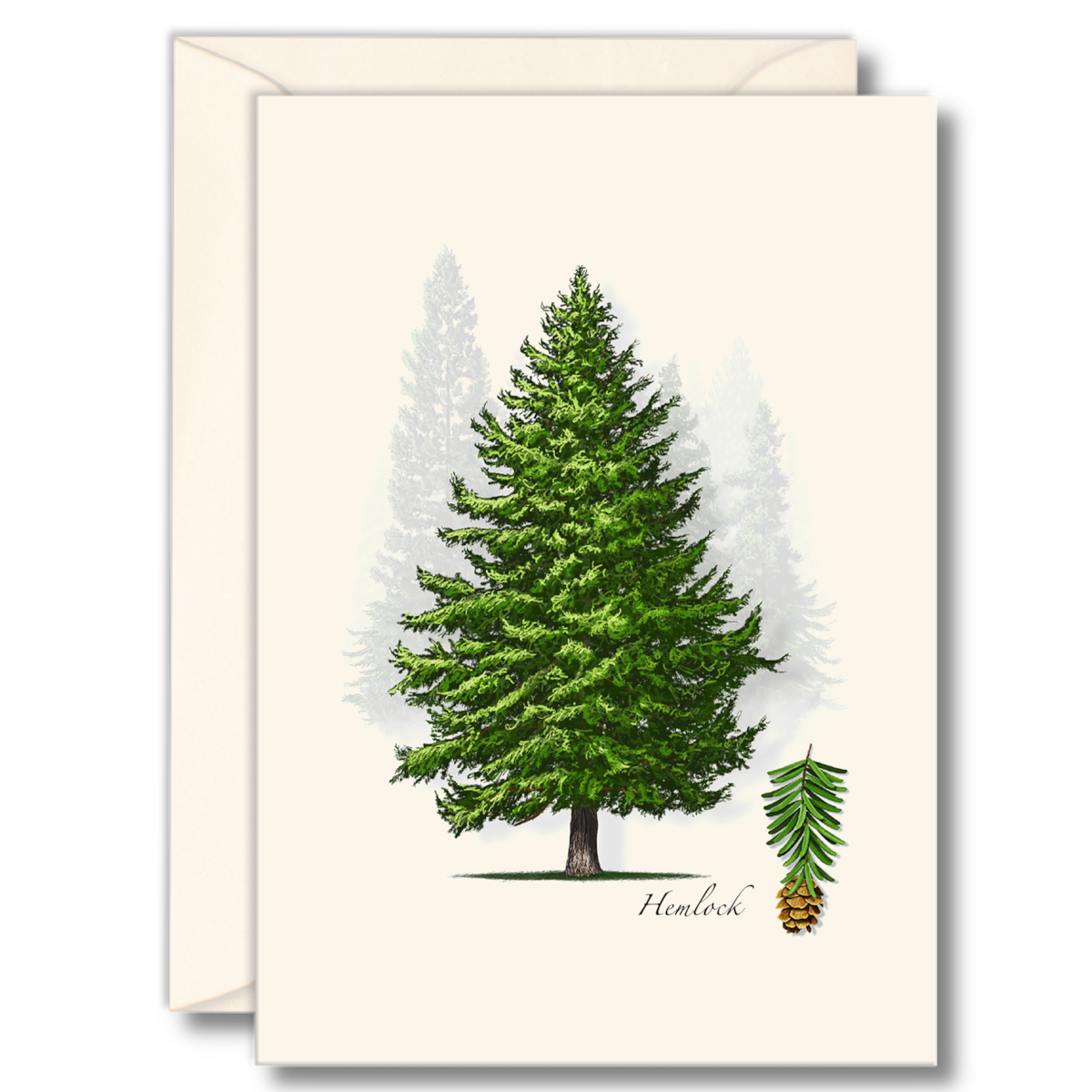 Hemlock Notecard Set on Recycled Paper