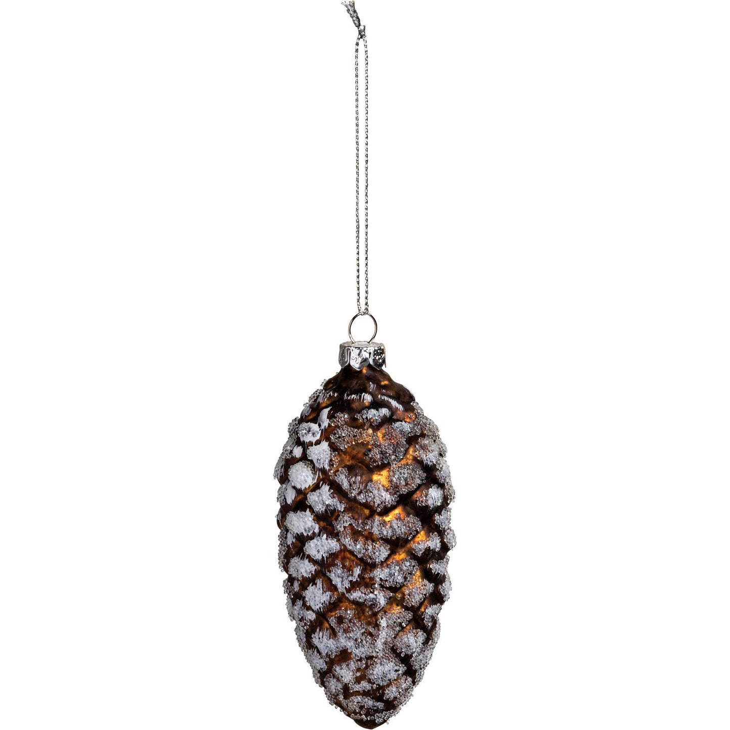 Glass Pinecone Christmas Ornament