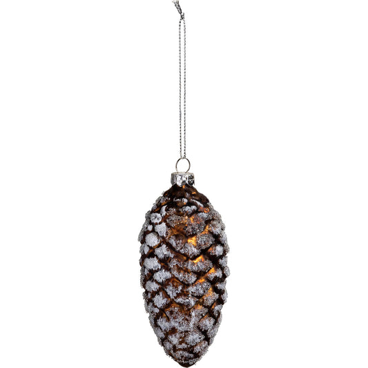 Glass Pinecone Christmas Ornament