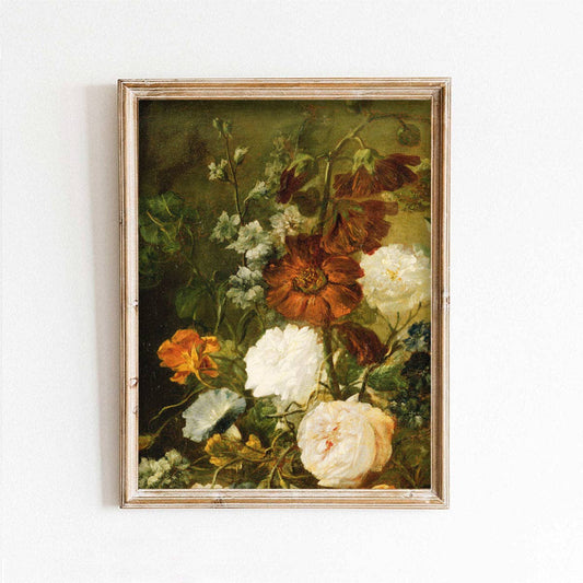 Dutch Autumn Flowers Art Print: 11x14