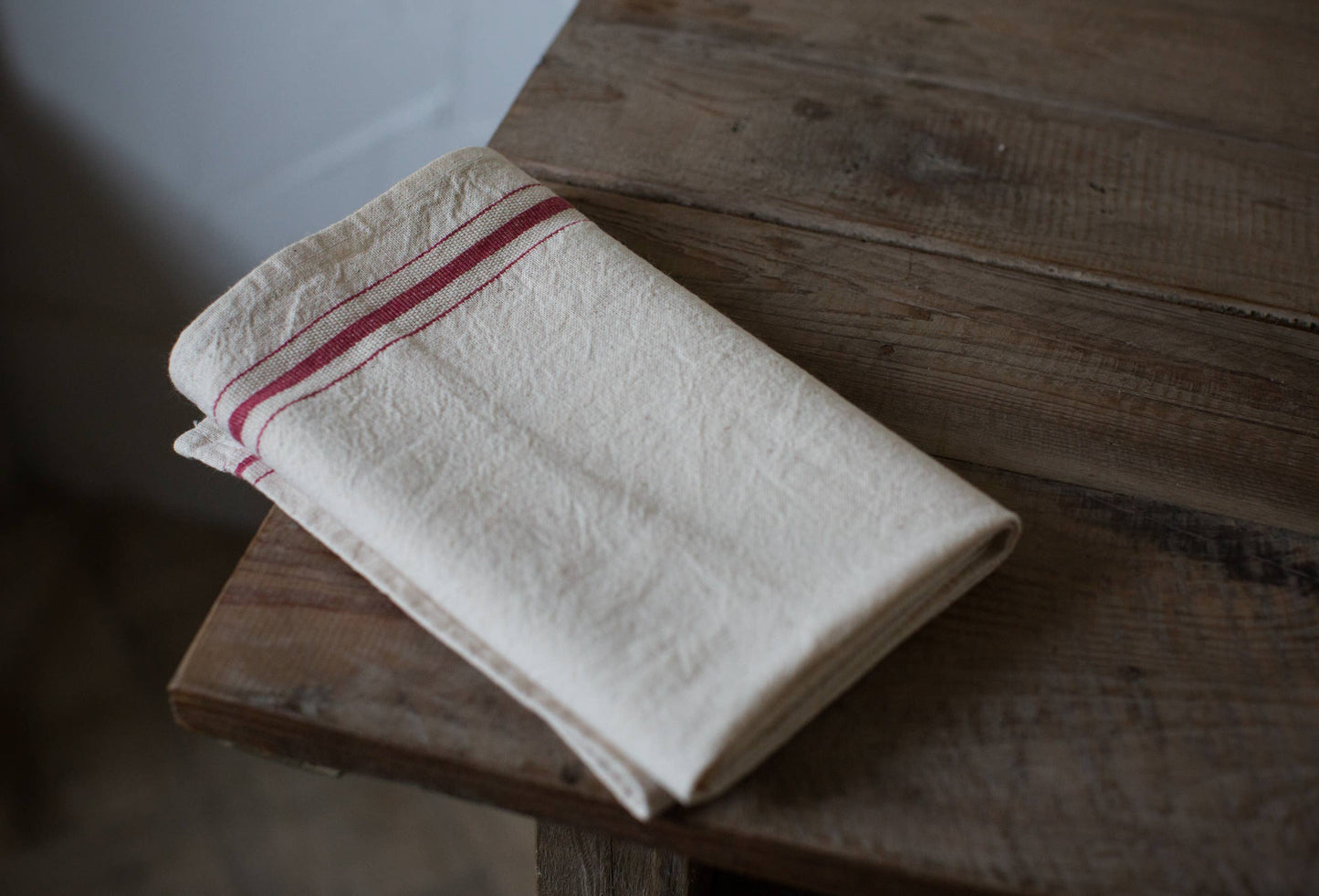 Simple Striped Cotton Linen Napkin