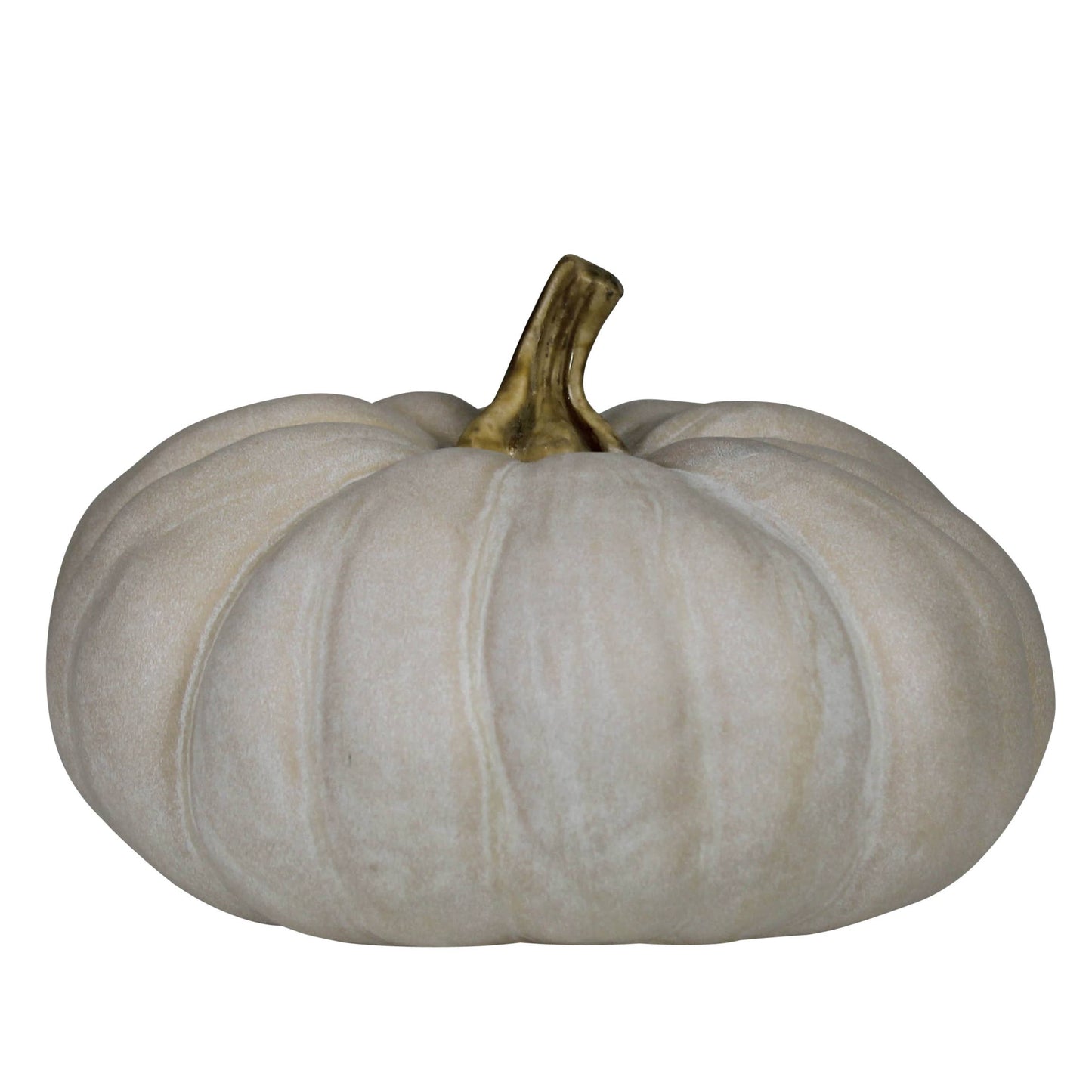 Pumpkin, Ceramic, White - Lrg