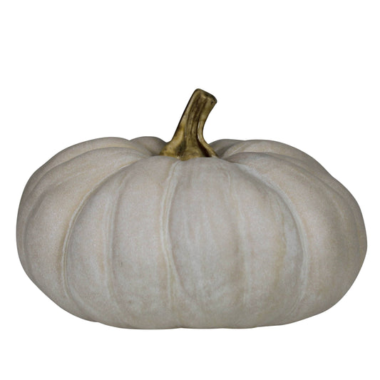 Large White Ceramic Pumpkin