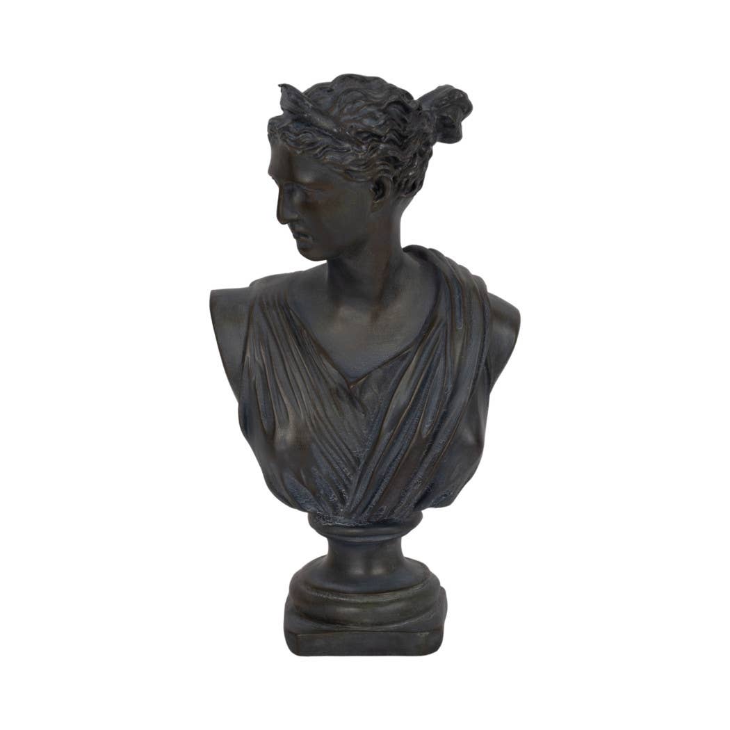 Aged Classical Bust Sculpture.