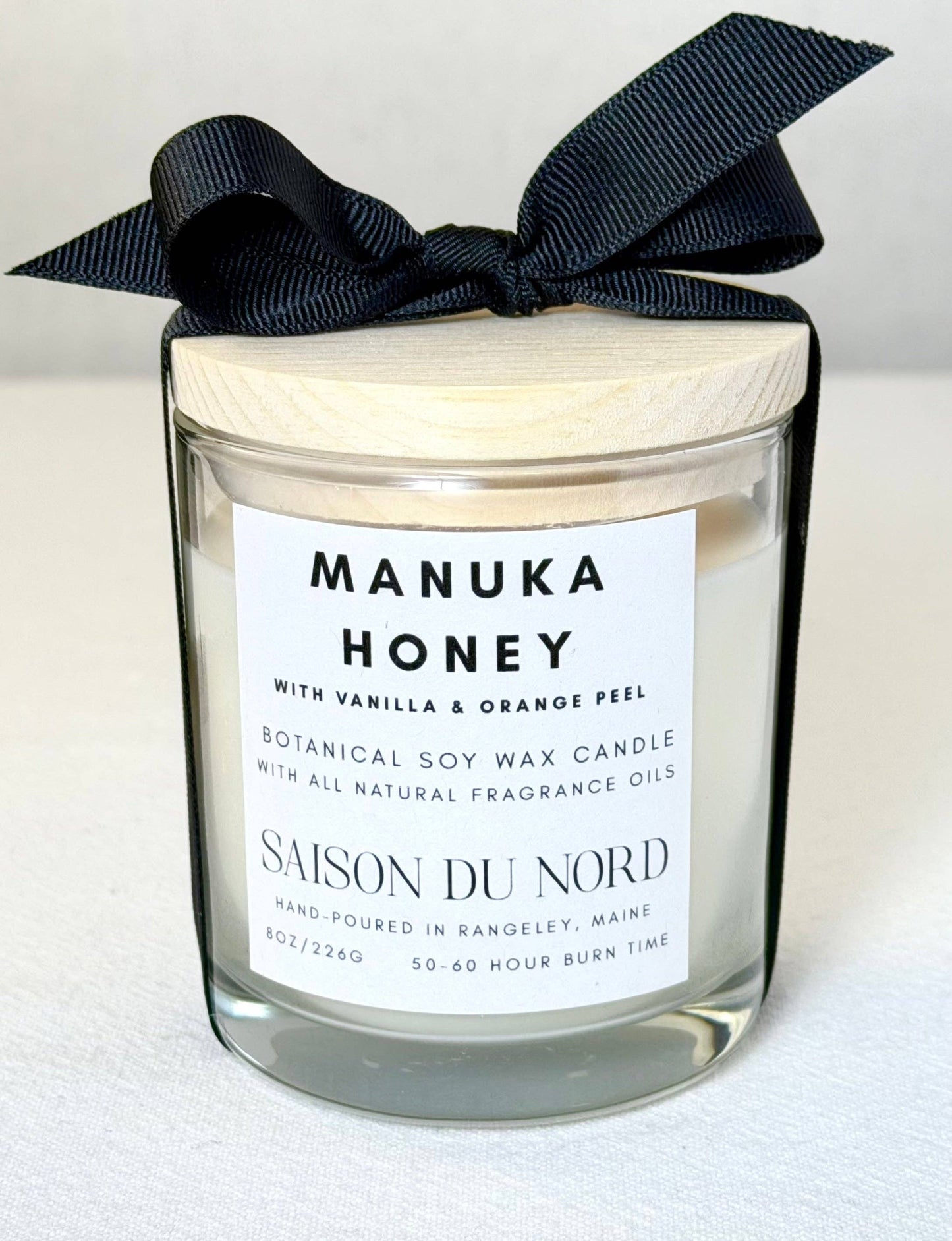 Manuka Honey Soy Wax Candle: 8oz Jar