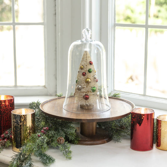 10" GLASS BELL CLOCHE