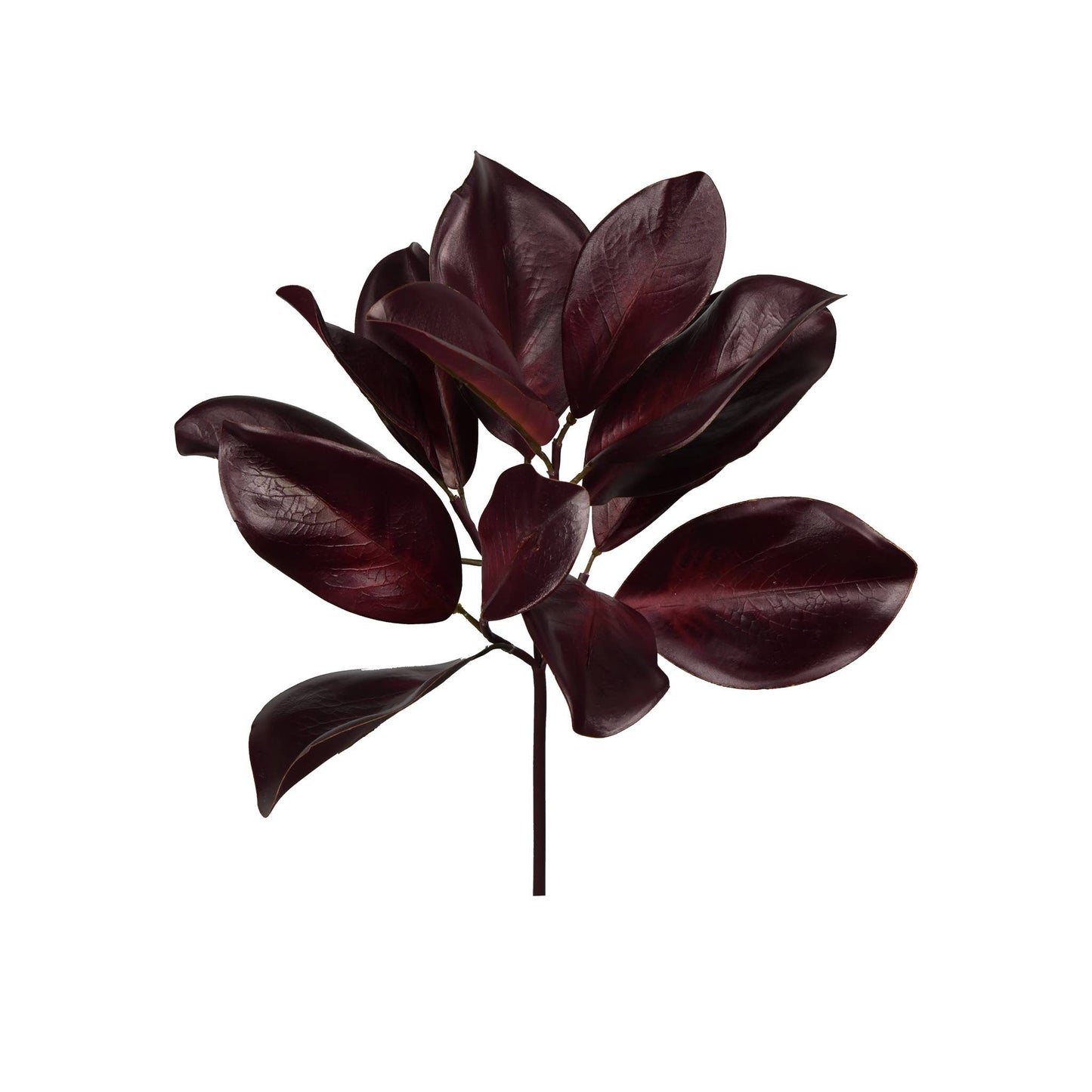 Magnolia Leaf Spray Merlot 16 Inch