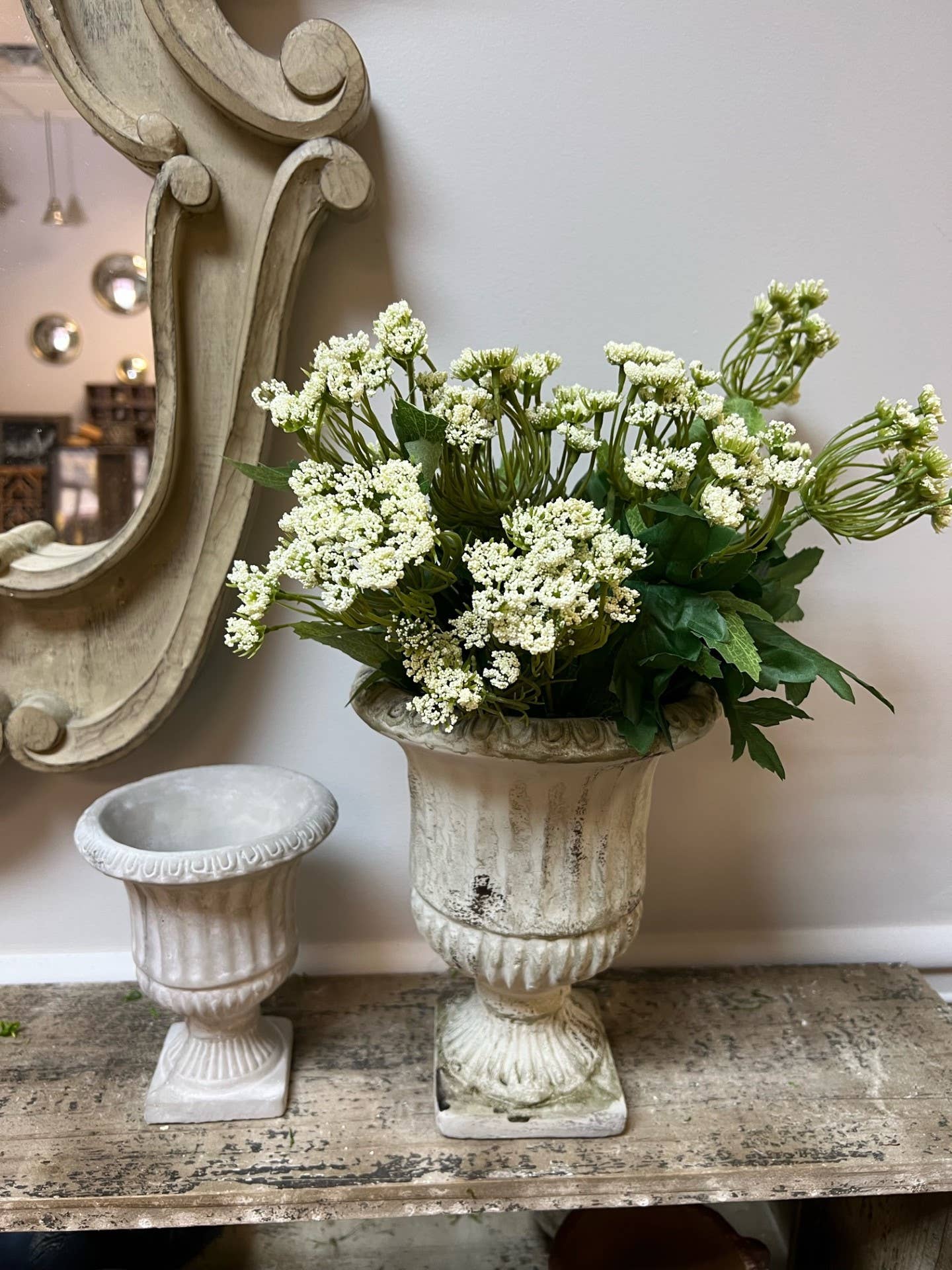 CEMENT URN PLANTER