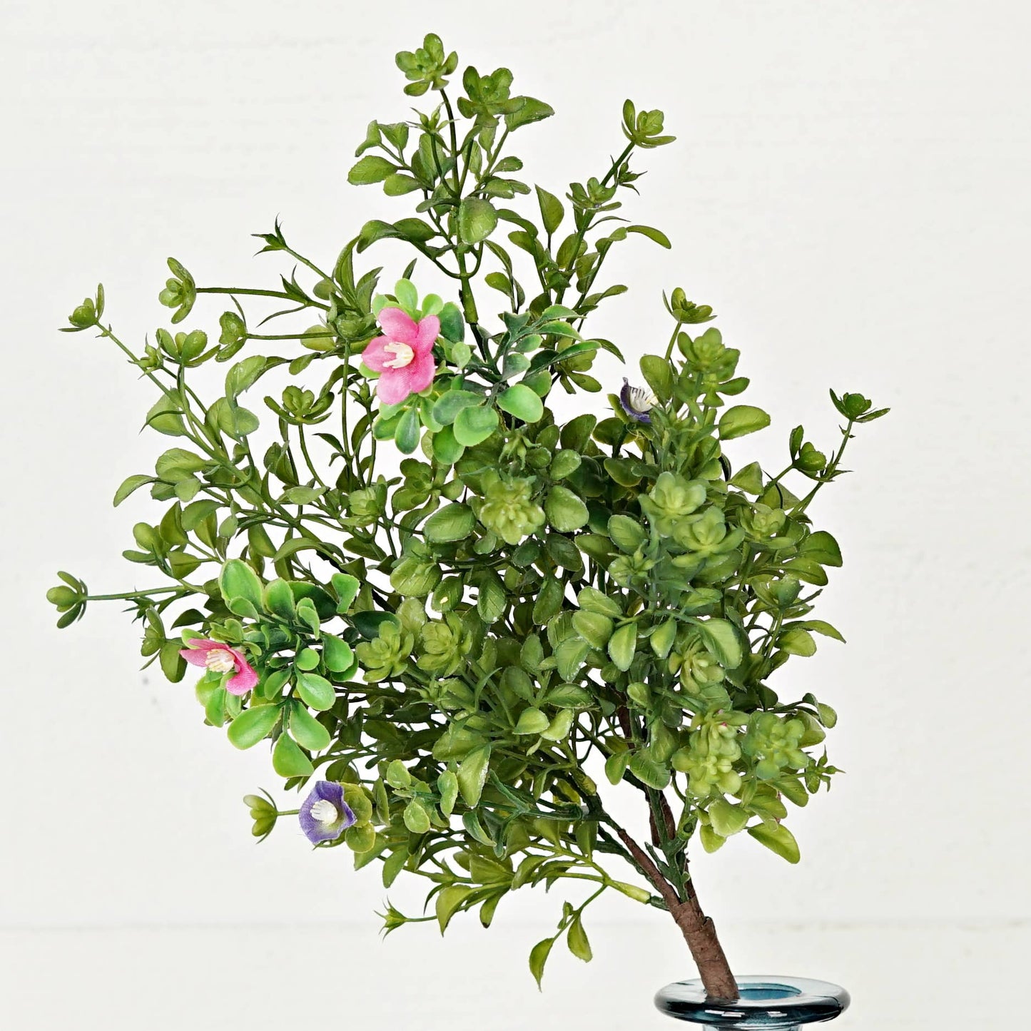 19" Bush-Boxwood w.Spring blossoms