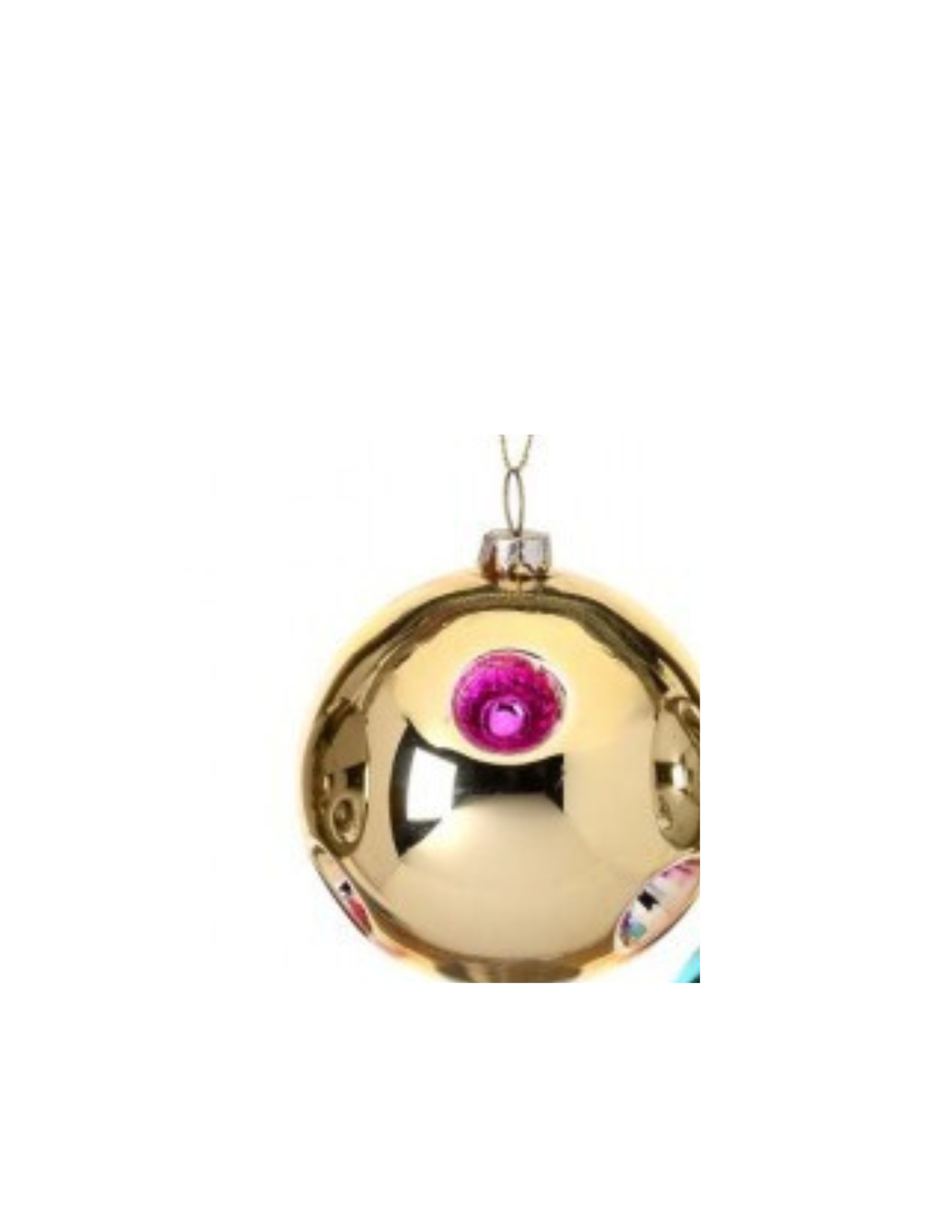 REFLECTOR BALL ORNAMENT- 3" GLASS