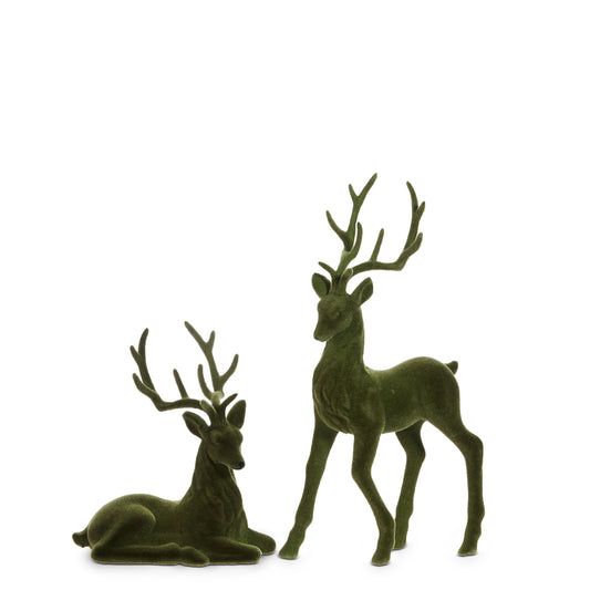 Green- Flocked Deer
