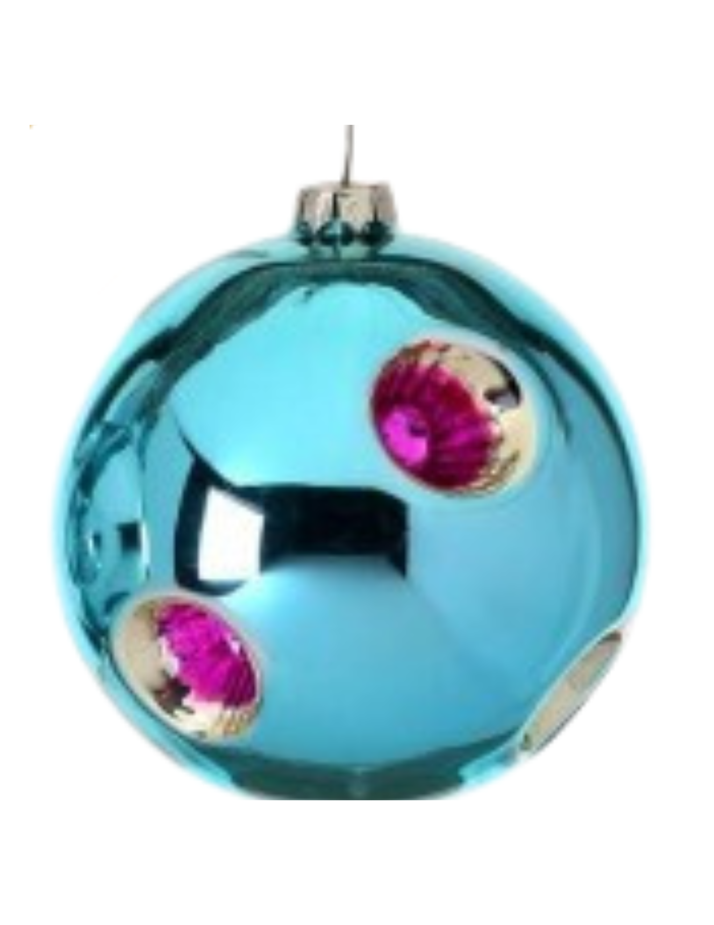 REFLECTOR BALL ORNAMENT- 3" GLASS