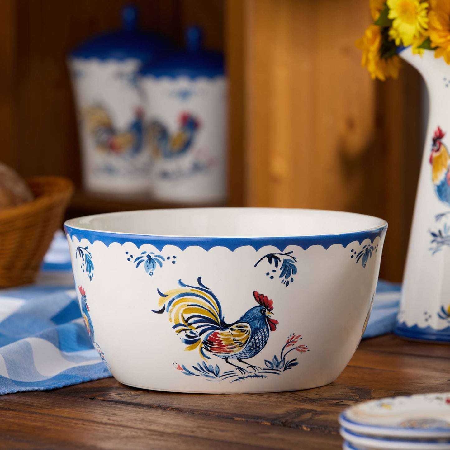 French Rooster Deep Bowl