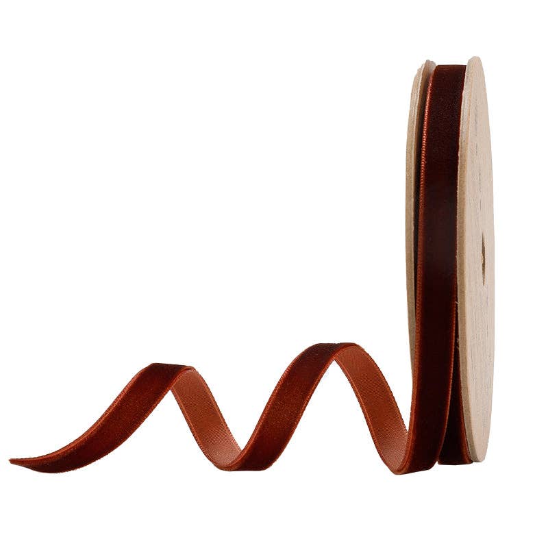 16 Colors | 3/8" Velvet Ribbon | 10 Yard Roll
