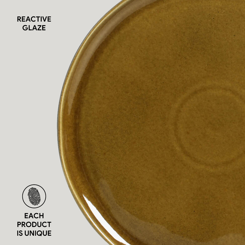 Bio Stoneware Amber Dinner Plate, 10.8"