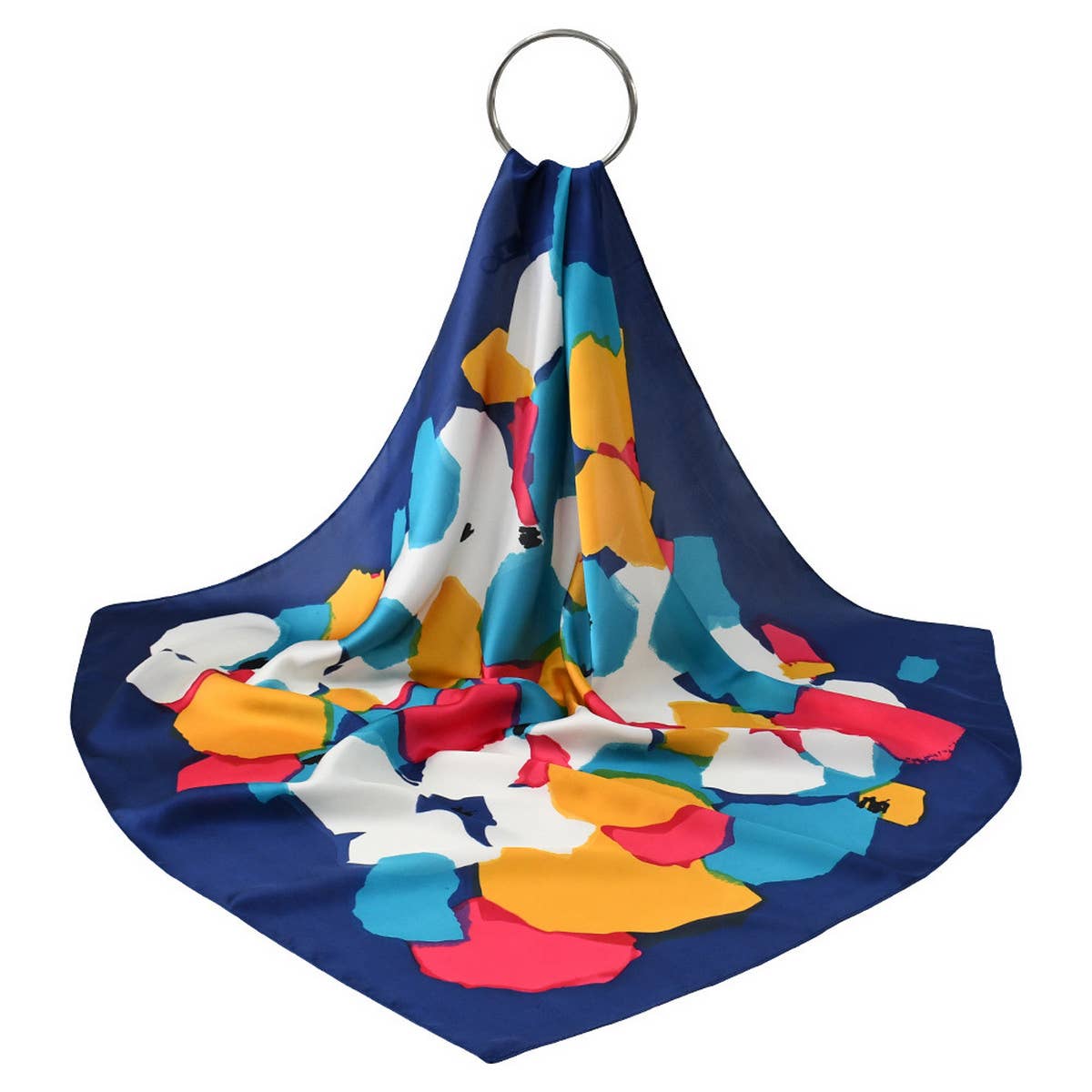 Polka Dot Satin Neck Scarf